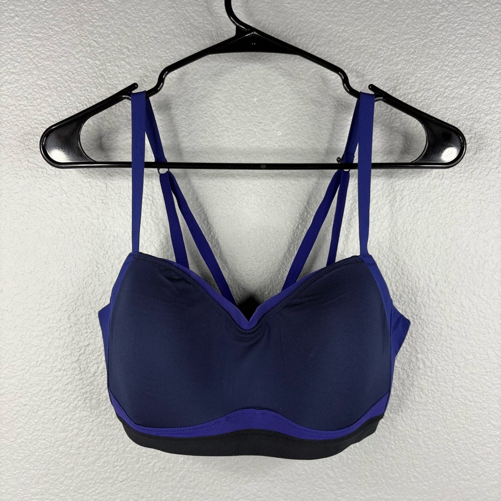 Brooks Blue & Black FineForm Sports Bra